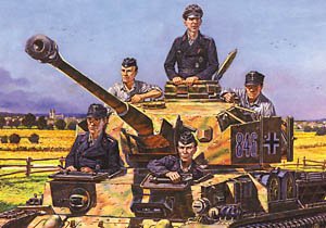 German Tank Crew.    WW  II