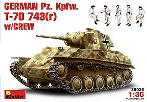 GERMAN  Pz. Kpfw. T-70 743(r) wCREW