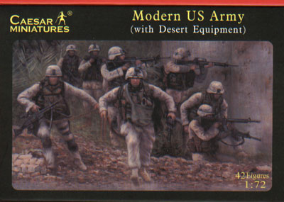 MODER US ARMY WITH DESERT EQUIPMENT.