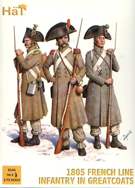 1805 French Line Infantry in Greatcoats