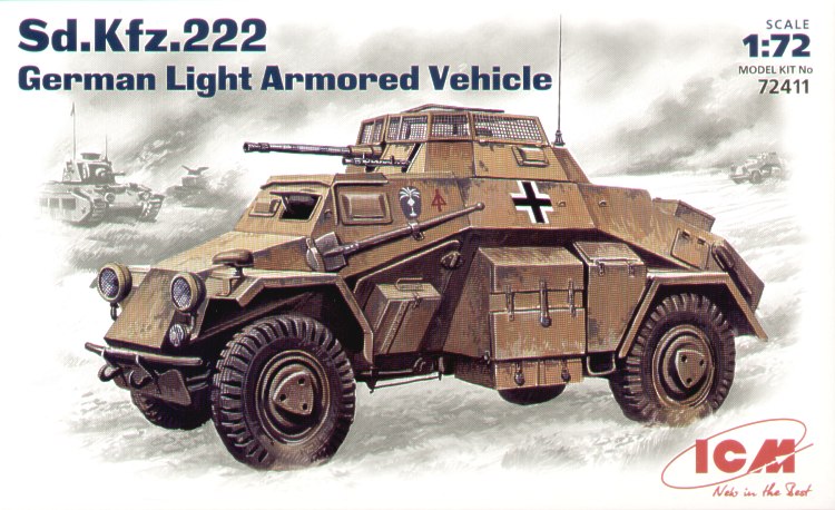 Sd.Kfz.222 WWII German light armored vehicle