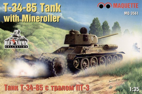 T-34-85 Tank with Mineroller
